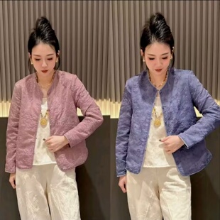 上衣国风衫 2026春夏季 女 刺绣盘扣彩色圆领衬衫 洋气新中式 新款 爆款