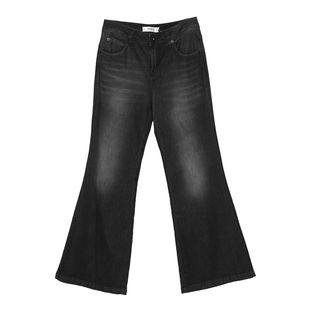 女124340311 复古洗水设计师牛仔喇叭裤 MOVEUP幻走2024秋季 新款