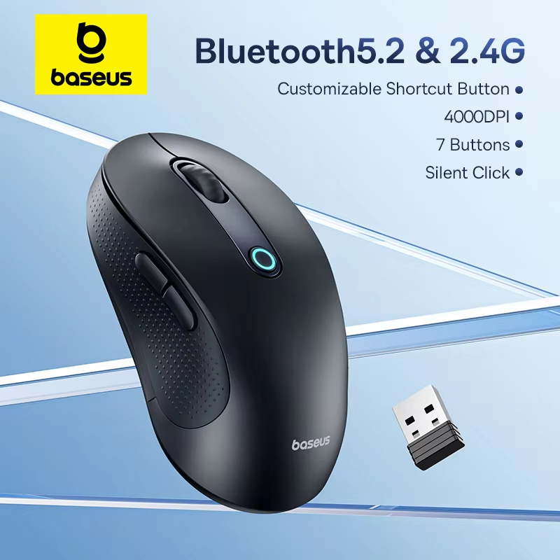 Baseus 4000DPI Wireless Mouse for for iPad MacBook Computer