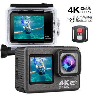 Dual Screen WiFi Action Remote Waterproof Control Camera
