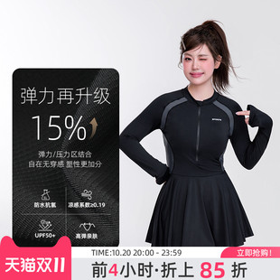 agliondy大码 成人泡温泉连体泳衣女孩微胖显瘦遮肉 泳衣女2025新款
