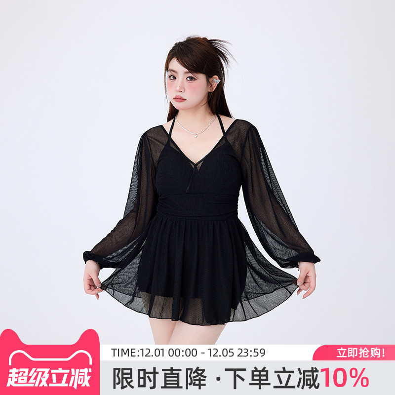 【微胖博主推荐】大码泳衣女遮肉