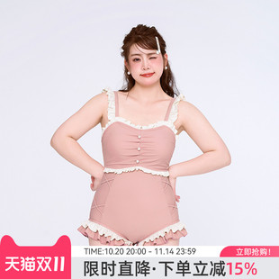agliondy大码 显瘦胖mm连体绝美 泳衣女泡温泉微胖女孩遮肉2025新款