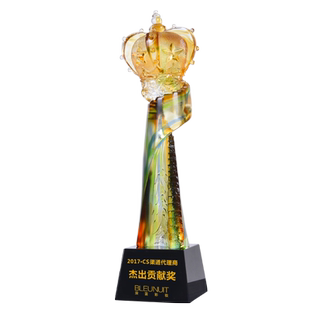 琉璃皇冠奖杯世界小姐选美大赛健美比赛人气款颁奖礼品好闺蜜奖杯