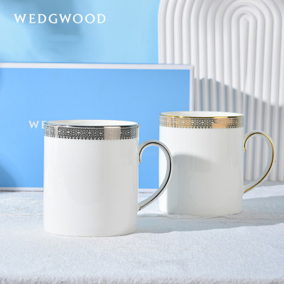 WEDGWOOD金色蕾丝马克杯家用水杯