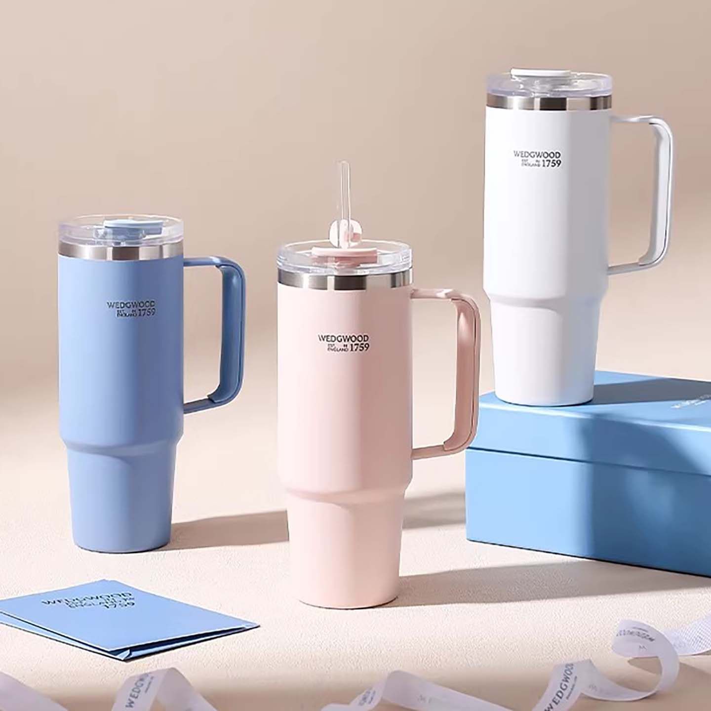 WEDGWOOD吸管杯大容量水杯运动款