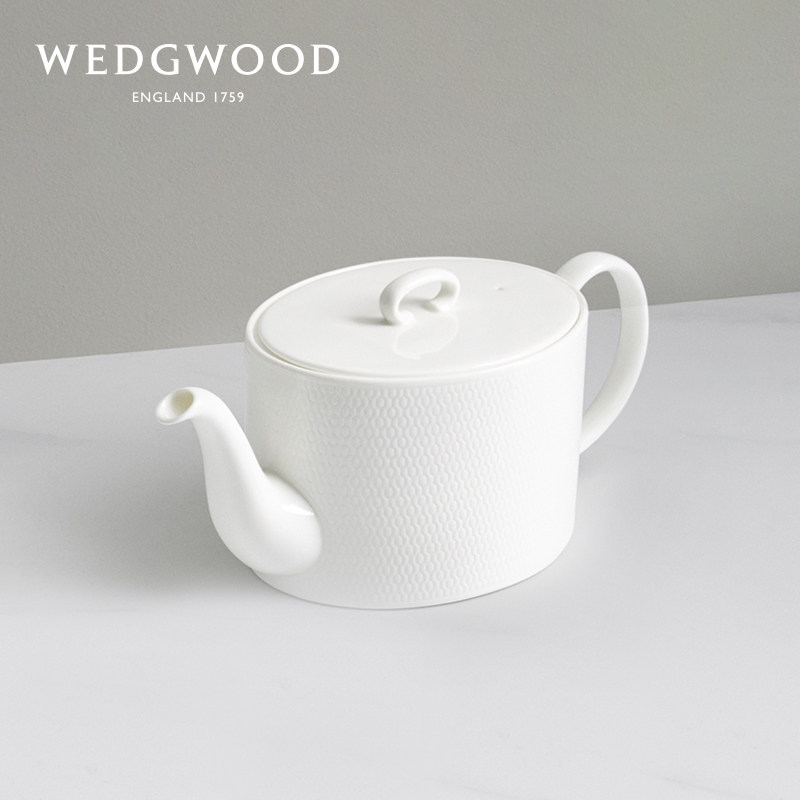 WEDGWOOD几何系列骨瓷茶壶咖啡壶