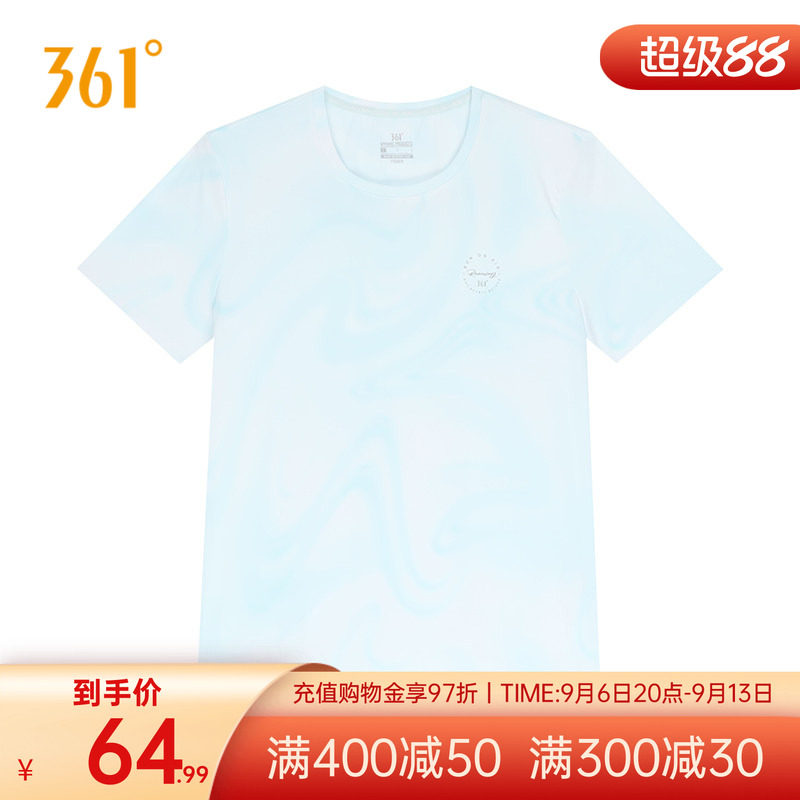 361度运动t恤女2026夏季新款常规舒适上衣圆领短T恤