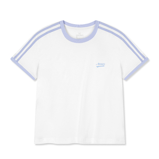 361°运动T恤2026夏季新款圆领短T恤女款宽松舒适上衣