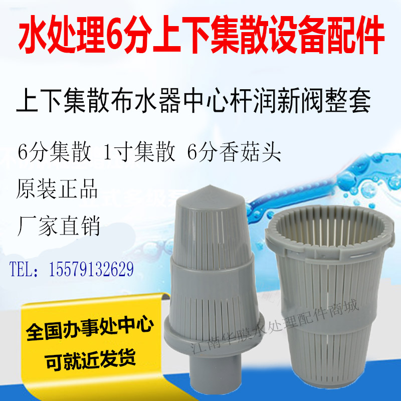 润新水处理6分上下布水器6分上下集散中心杆软化控制阀净水配件图片