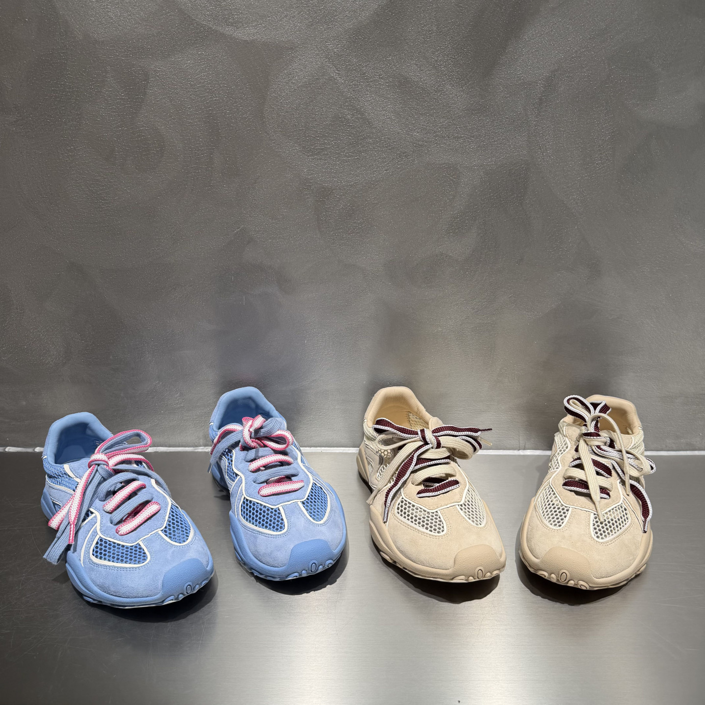 欧洲站欧货女鞋2026夏款透气网布平底德训鞋系带休闲运动鞋单鞋女