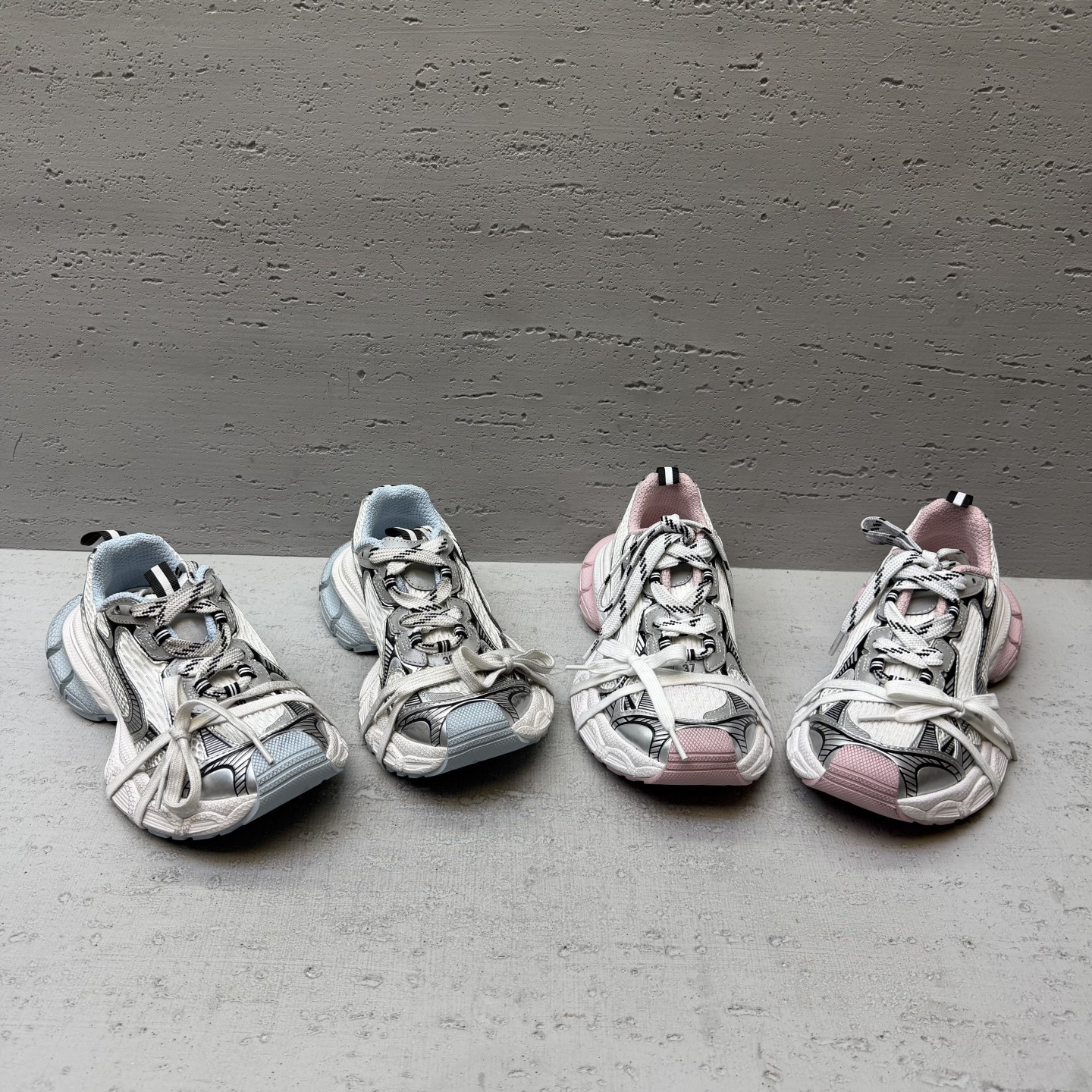 欧洲站欧货真皮女鞋2026春夏新款厚底老爹鞋系带网面透气休闲鞋女