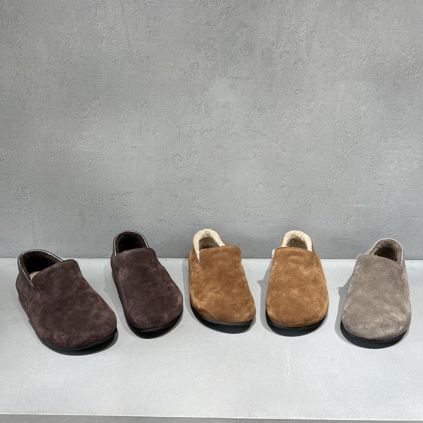 真皮平底加绒保暖勃肯鞋奶奶鞋女