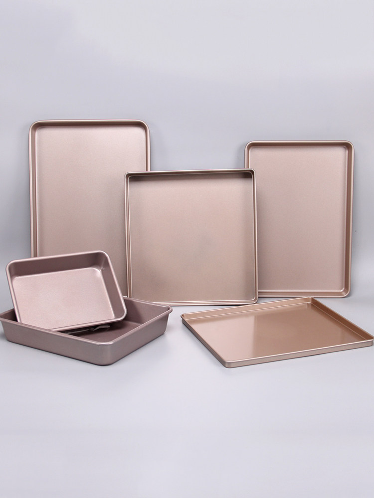 직사각형 베이킹 팬 가정용 고대 케이크 롤 금형 오븐 비 스틱 티라미수 눈송이 쿠키 도구