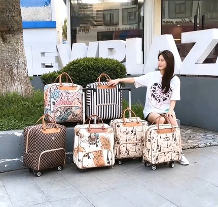 旅行轻便包短途出差拉杆包万向轮旅行行李袋登机包女行李包收纳包