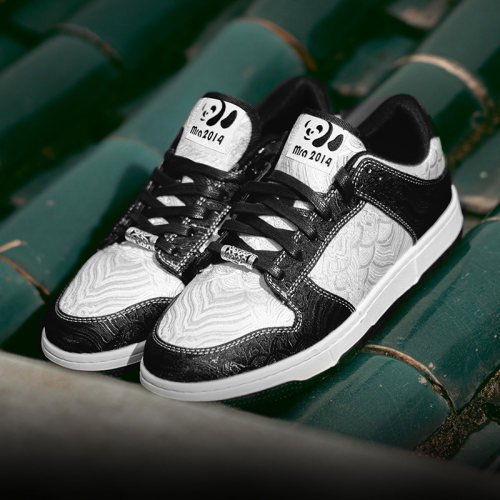 MRA熊猫丝绸滑板鞋男鞋2026新款春季经典百搭运动休闲国风潮鞋子