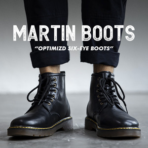 Martin boots men's models in mid -summer help British style high -top leather shoes men's shoes autumn and winter leather boots black leather boots