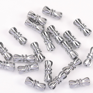 合金蝴蝶项链扣螺丝扣串珍珠螺旋扣金属扣头接头连接扣DIY饰品