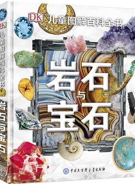 DK儿童图解百科全书岩石与宝石揭秘地球地理岩石地球变迁恐龙化石 6-12-15周岁青少年科普书籍探秘中小学生课外读物博物宝石圣典