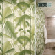 北欧壁纸手绘热带雨林叶子壁画绿色植物芭蕉叶墙纸客厅背景墙壁布