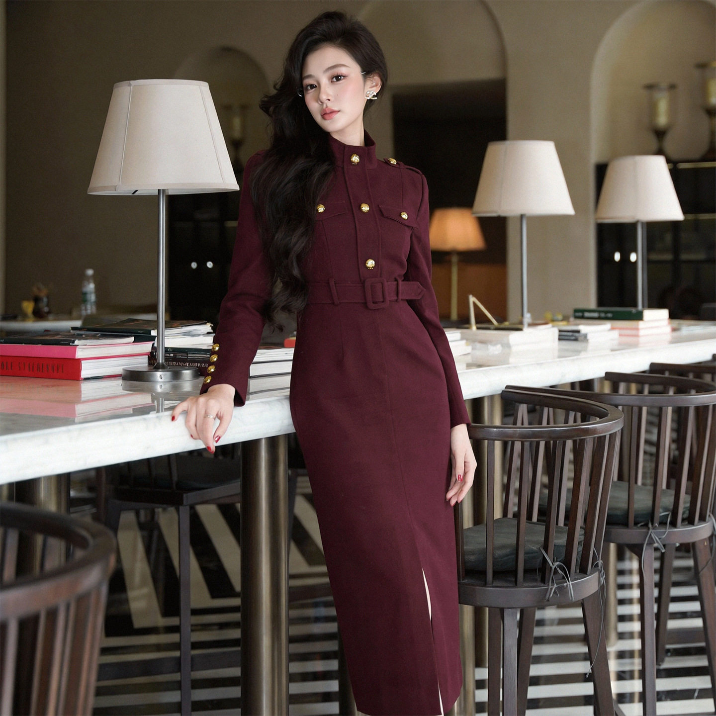 正式场合通勤裙子2026春装新款职业女装气质修身包臀连衣裙61323