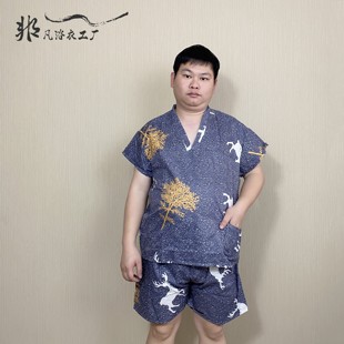 2024年新款 按摩服足浴衣服套装 足浴服 全新一次性浴服汗蒸服男款