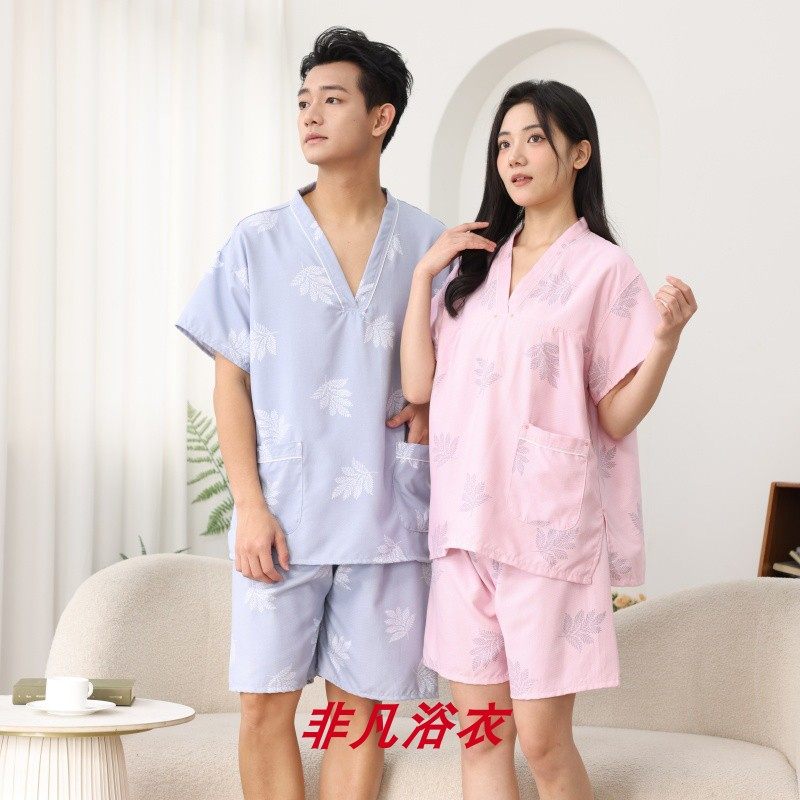 2026新款柔肤棉浴衣睡衣会所桑拿汗蒸服布料柔软亲肤男女情侣款,居家布艺,汗蒸服,淘宝优惠券,粉丝福利购,淘宝优惠卷
