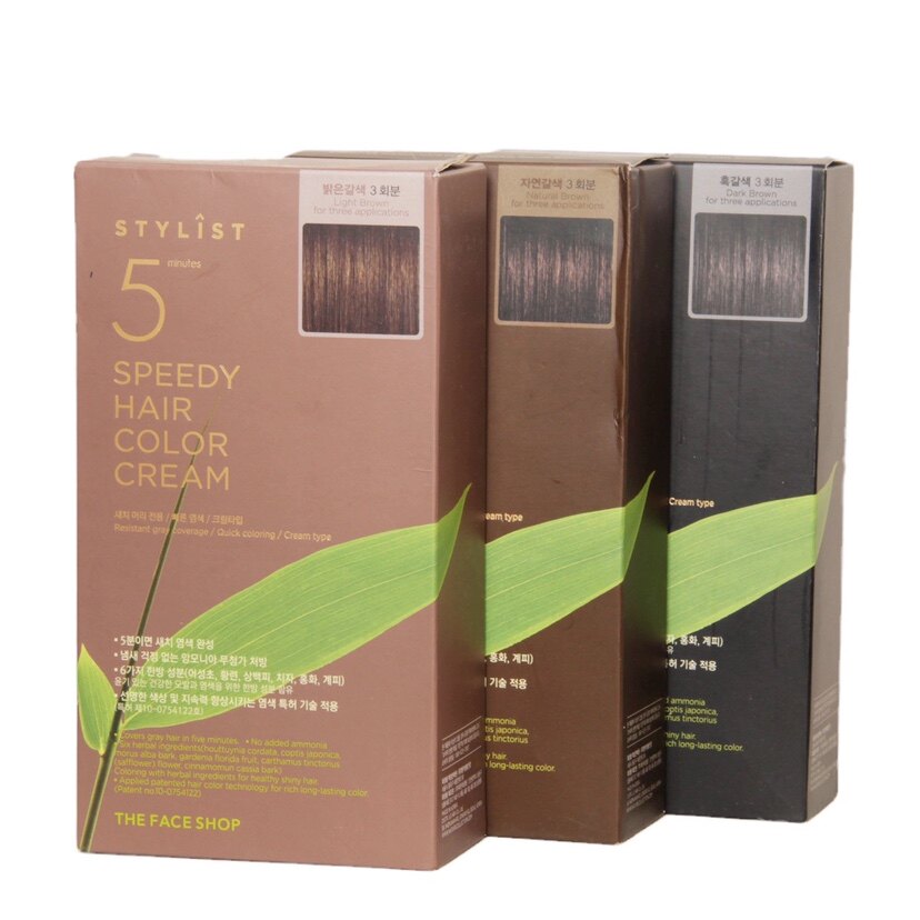 韩国菲诗小铺TheFaceShop5分钟植物染发剂