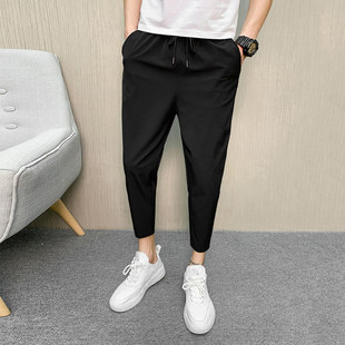 小个子夏季 男小码 休闲裤 S码 冰丝九分裤 薄款 学生薄款 9分裤 小码