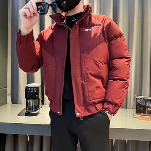 155矮小个子穿搭S号XS小码修身棉服保暖棉袄冬季男士潮牌棉衣外套