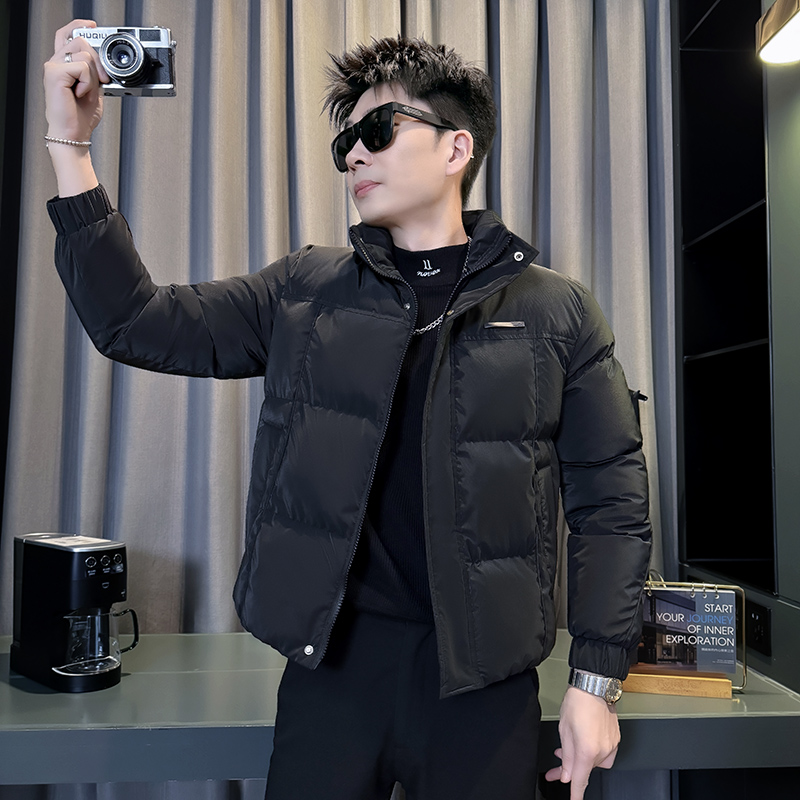 冬装小码男士XS号棉衣加厚棉服矮小个子小伙修身短款棉袄外套155