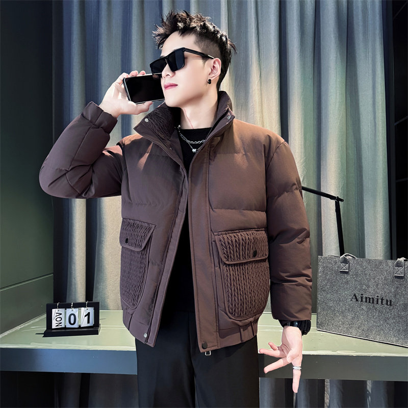 潮牌小码男棉服冬季加厚短款S号XS棉袄矮小个子棉衣青年保暖外套