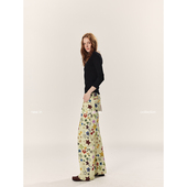 高克重全棉五角星印花星星直筒宽松时髦牛仔裤 THREE GOOOD殷三吉