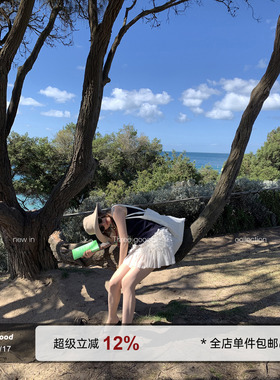 THREE GOOOD殷三吉奶油白流苏提花半裙 雪纺荷叶边短款包臀半身裙