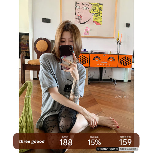 THREEGOOOD动漫印花短袖T恤
