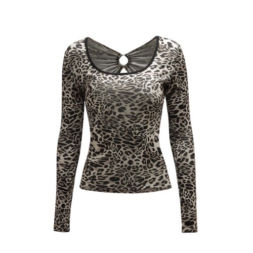 THREE GOOOD/三吉 新野之风后背镂空U领针织上衣SST241086