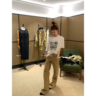 都市通勤神裤 后片拉链设计水洗骨位直筒牛仔裤 GOOOD殷三吉 THREE