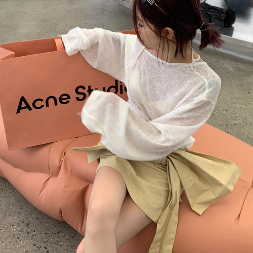 THREEGOOOD甜美风蝴蝶结半身裙