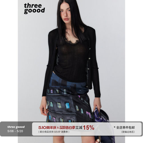 THREEGOOOD莱赛尔蕾丝两件套