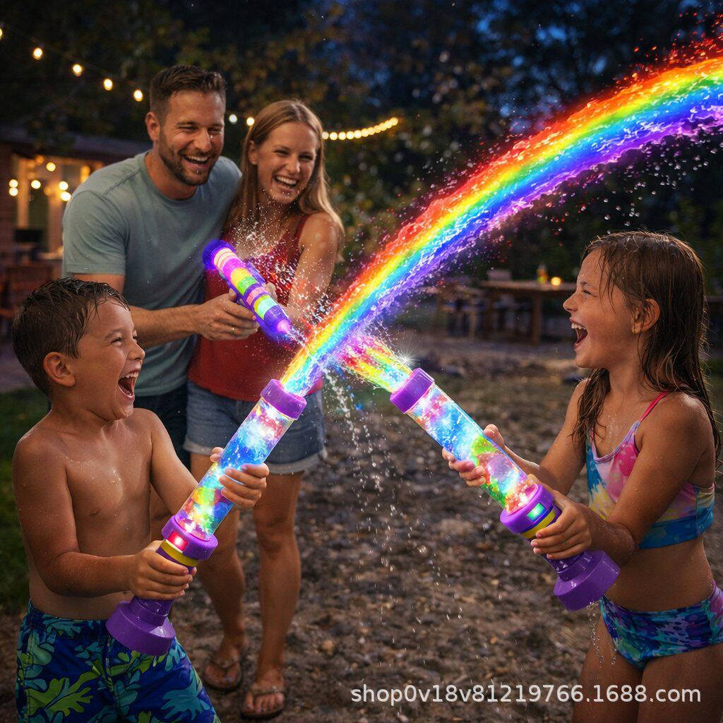 【现货】Glowing Rainbow LED Water BlasterLED发光彩虹LED摆件