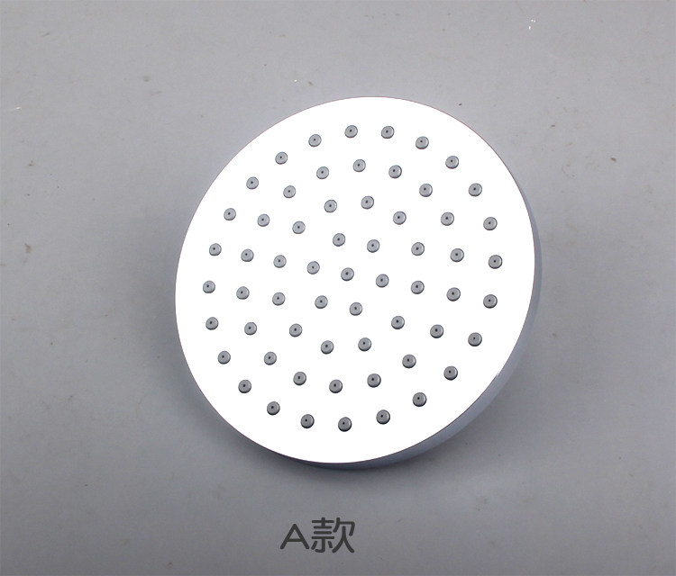 ABS塑料淋浴顶喷花洒莲头家用洗澡喷头通用接口圆形卫生间洗澡用