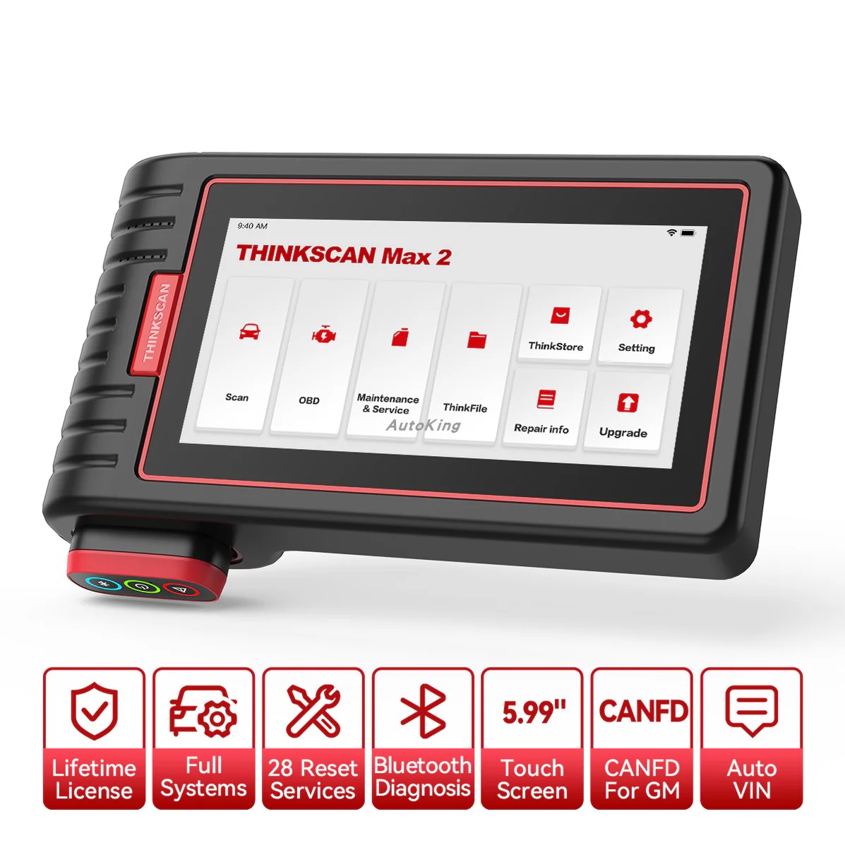 THINKCAR ThinkScan Max 2 MAX2 OBD2 Scanner Too Lifetime Free