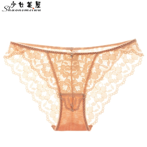 少女美屋 Сексуальные трусы, штаны, нижнее белье, телесного цвета, большой размер