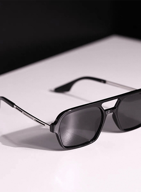 墨镜ins潮男复古方框防紫外瘦脸