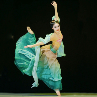 新款 古典舞桃李杯剧目梦莲舞蹈服演出服飘逸敦煌舞演出服女艺考服