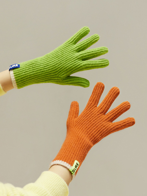 香丝入柜女毛线分指手套朋友触屏