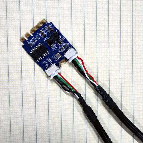 M.2转两个USB2.0扩展卡