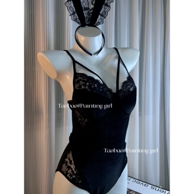 Painting girl 小野猫·情感趣味内衣套装性感蕾丝纯欲兔女郎制服