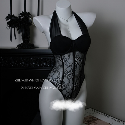 性感睡衣女蕾丝内衣禁欲系连体衣