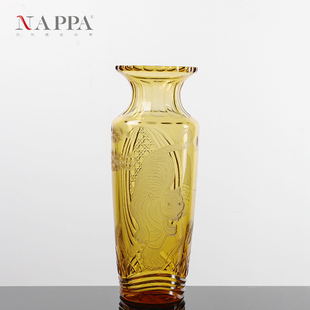NAPPA双料水晶刻花匠心巨作无铅水晶花瓶 送礼佳品 珍藏版